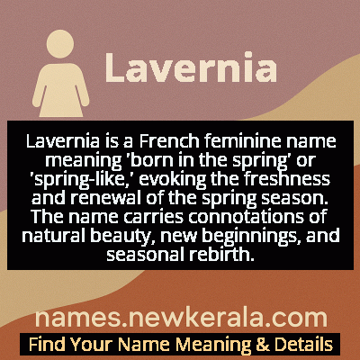 Lavernia Name Meaning and Origin