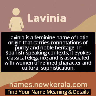 Lavinia Name Meaning and Origin