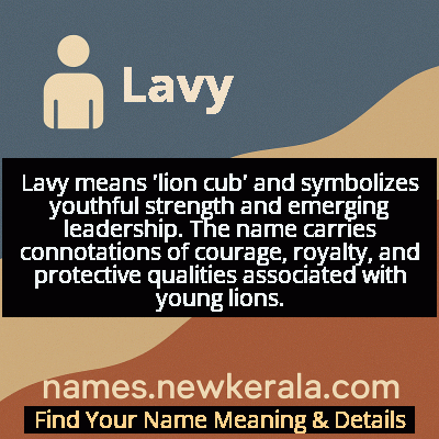 Lavy Name Meaning and Origin
