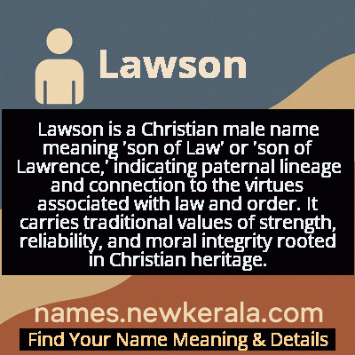 Lawson Name Meaning and Origin