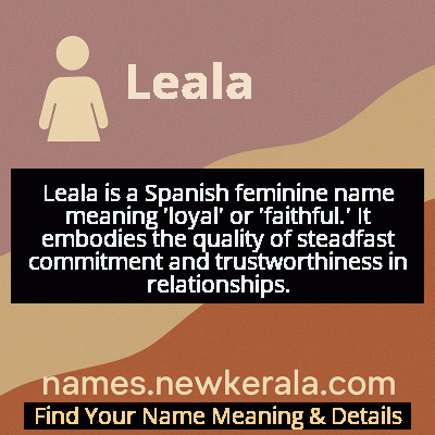 Leala Name Meaning and Origin