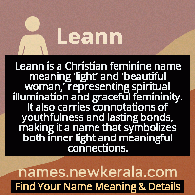 Leann Name Meaning and Origin