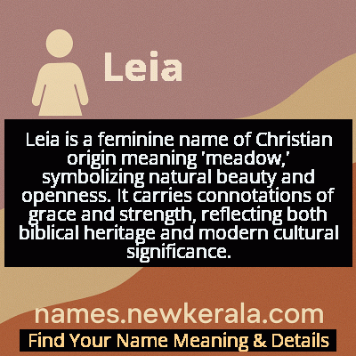 Leia Name Meaning and Origin