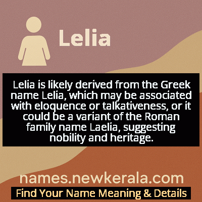 Lelia Name Meaning and Origin