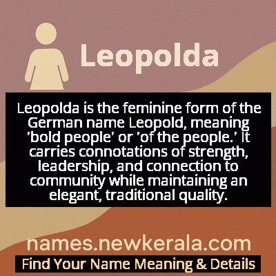 Leopolda Name Meaning and Origin
