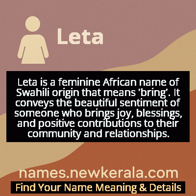 Leta Name Meaning and Origin
