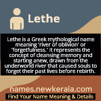 Lethe Name Meaning and Origin