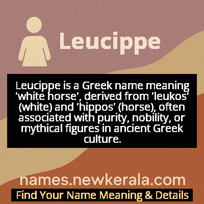 Leucippe Name Meaning and Origin