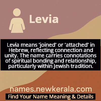 Levia Name Meaning and Origin
