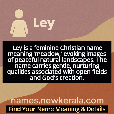 Ley Name Meaning and Origin