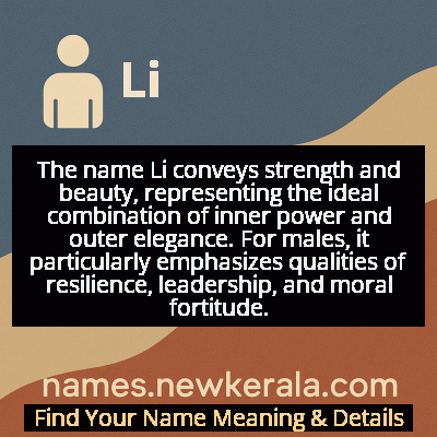 Li Name Meaning and Origin