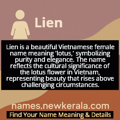Lien Name Meaning and Origin