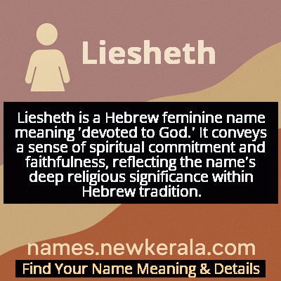 Liesheth Name Meaning and Origin
