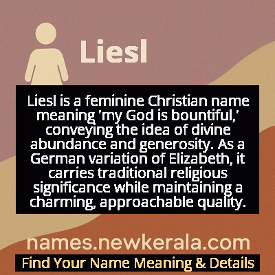 Liesl Name Meaning and Origin