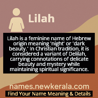 Lilah Name Meaning and Origin