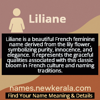 Liliane Name Meaning and Origin
