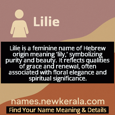 Lilie Name Meaning and Origin