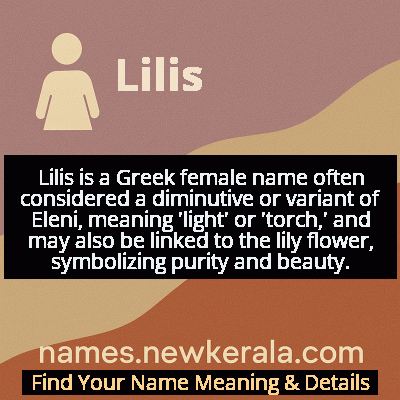 Lilis Name Meaning and Origin