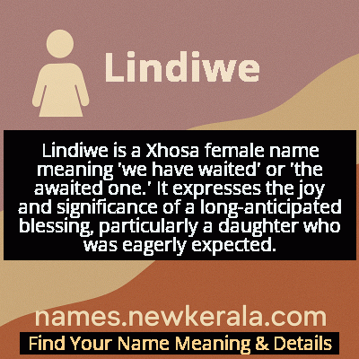 Lindiwe Name Meaning and Origin