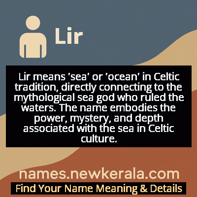 Lir Name Meaning and Origin