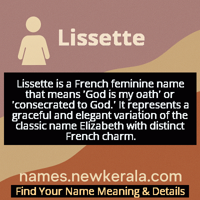 Lissette Name Meaning and Origin