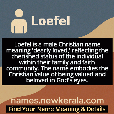 Loefel Name Meaning and Origin