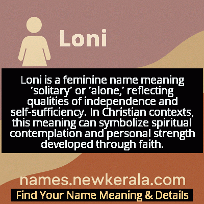 Loni Name Meaning and Origin