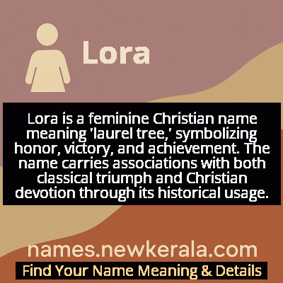 Lora Name Meaning and Origin