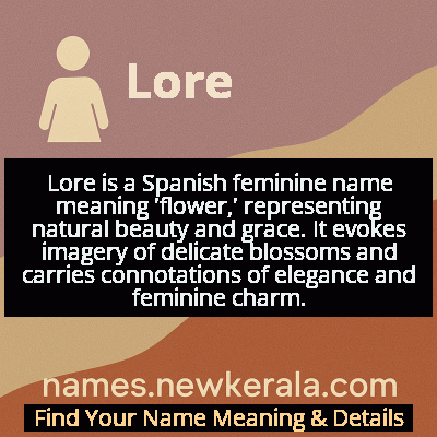 Lore Name Meaning and Origin