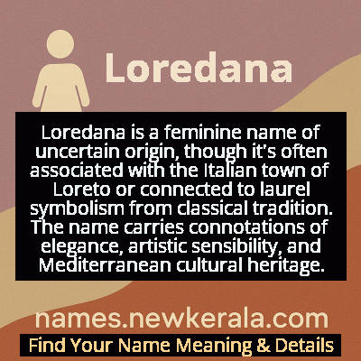 Loredana Name Meaning and Origin