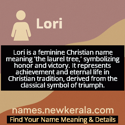 Lori Name Meaning and Origin