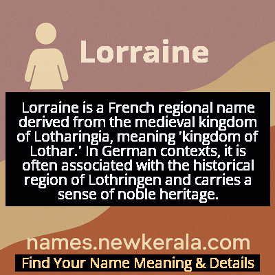 Lorraine Name Meaning and Origin