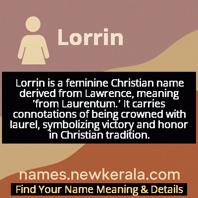 Lorrin Name Meaning and Origin
