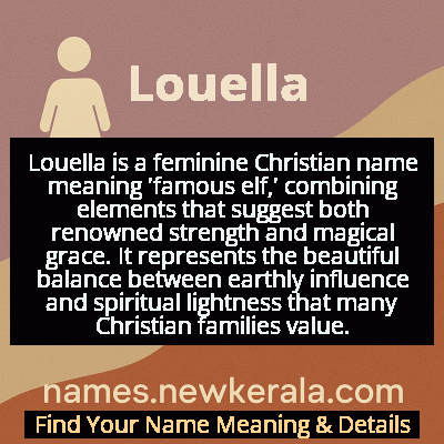 Louella Name Meaning and Origin