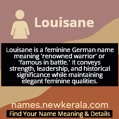 Louisane Name Meaning and Origin