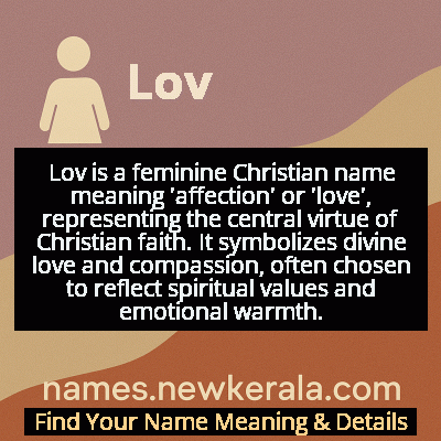 Lov Name Meaning and Origin