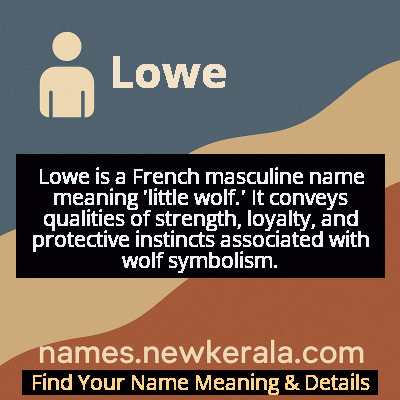 Lowe Name Meaning and Origin