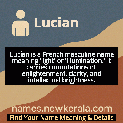 Lucian Name Meaning and Origin