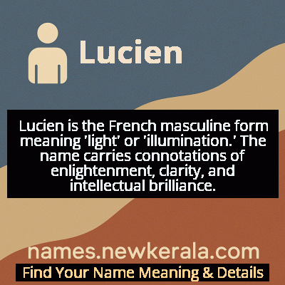 Lucien Name Meaning and Origin