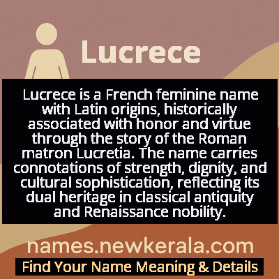 Lucrece Name Meaning and Origin