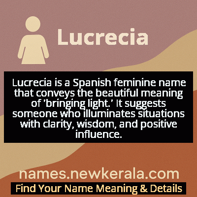 Lucrecia Name Meaning and Origin