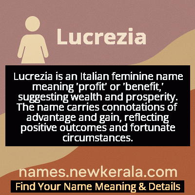 Lucrezia Name Meaning and Origin