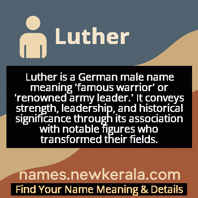 Luther Name Meaning and Origin