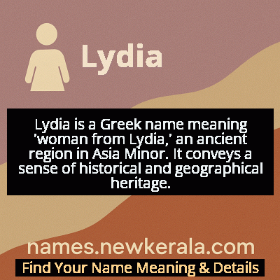 Lydia Name Meaning and Origin