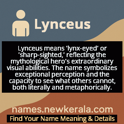 Lynceus Name Meaning and Origin