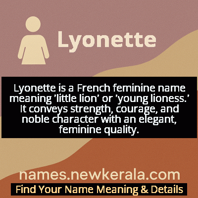 Lyonette Name Meaning and Origin