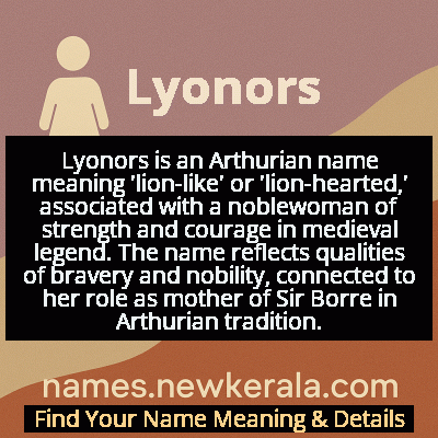 Lyonors Name Meaning and Origin