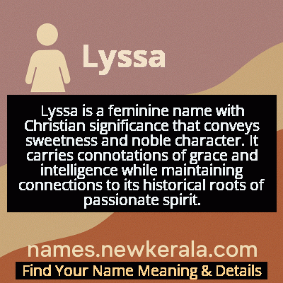 Lyssa Name Meaning and Origin