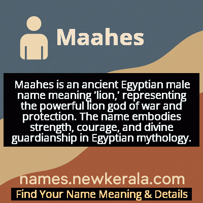 Maahes Name Meaning and Origin