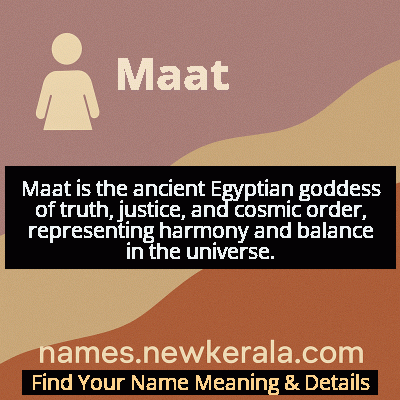 Maat Name Meaning and Origin
